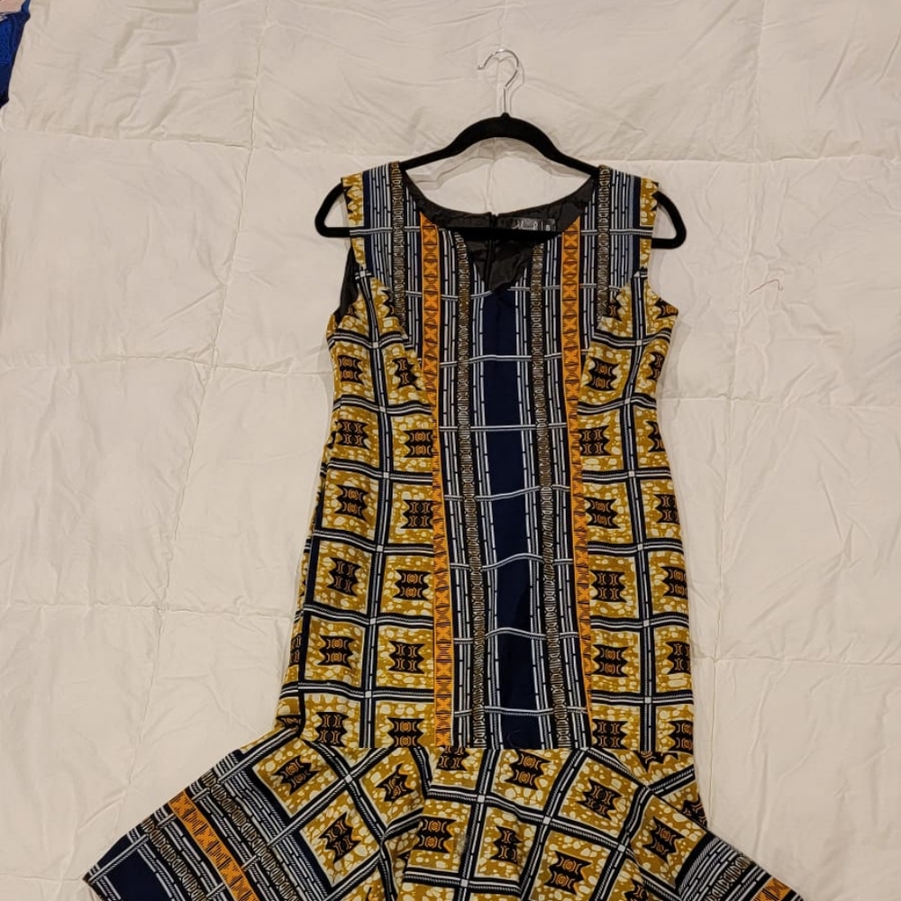 African print dress
